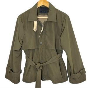 Yook Yook Girls Olive Green Lightweight Jacket One Size
